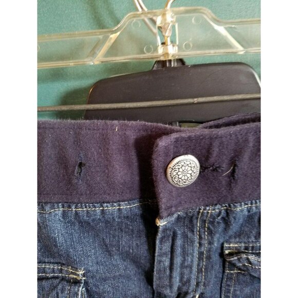 St Johns Bay Jean Denim Skirt Size M Medium Modest Stretch Womens - Picture 4 of 8